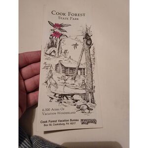 Vintage Brochure Travel Pamphlet Booklet VTG Cook Forest State Park Pennsylvania